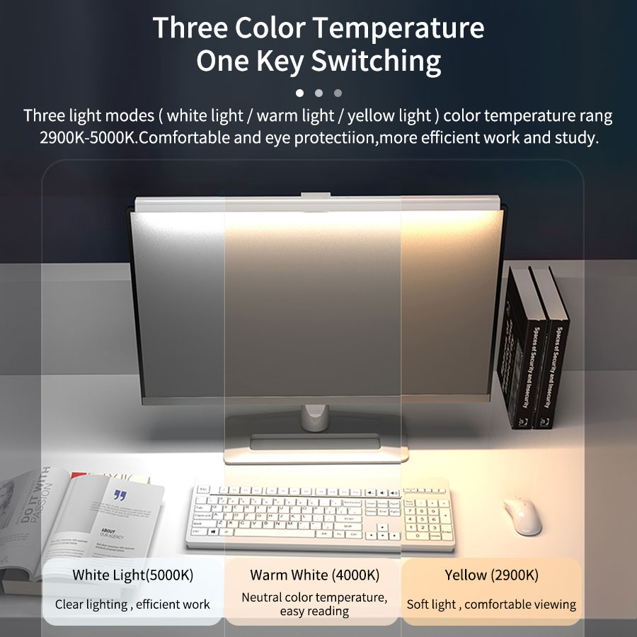 50 سنتيمتر شاشة الكمبيوتر ضوء  - مراجعة Desk Setup Lamp وسعره