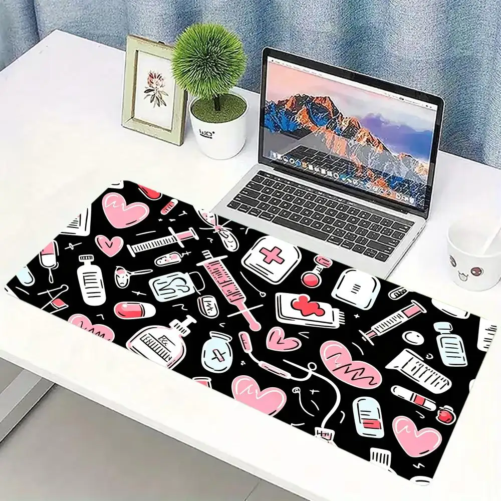 لوحة ماوس للألعاب بنمط طبي ورد - مراجعة Desk Setup Pc And Laptop وسعره