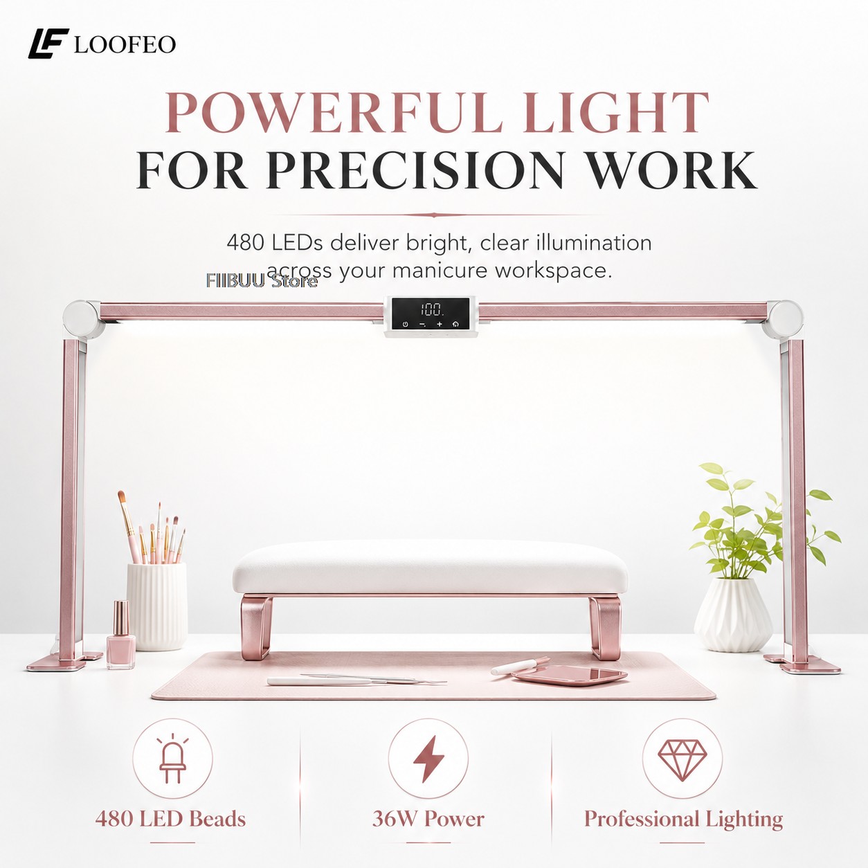 مصباح طاولة LED احترافي لطاولة - مراجعة Desk Setup Lamp وسعره