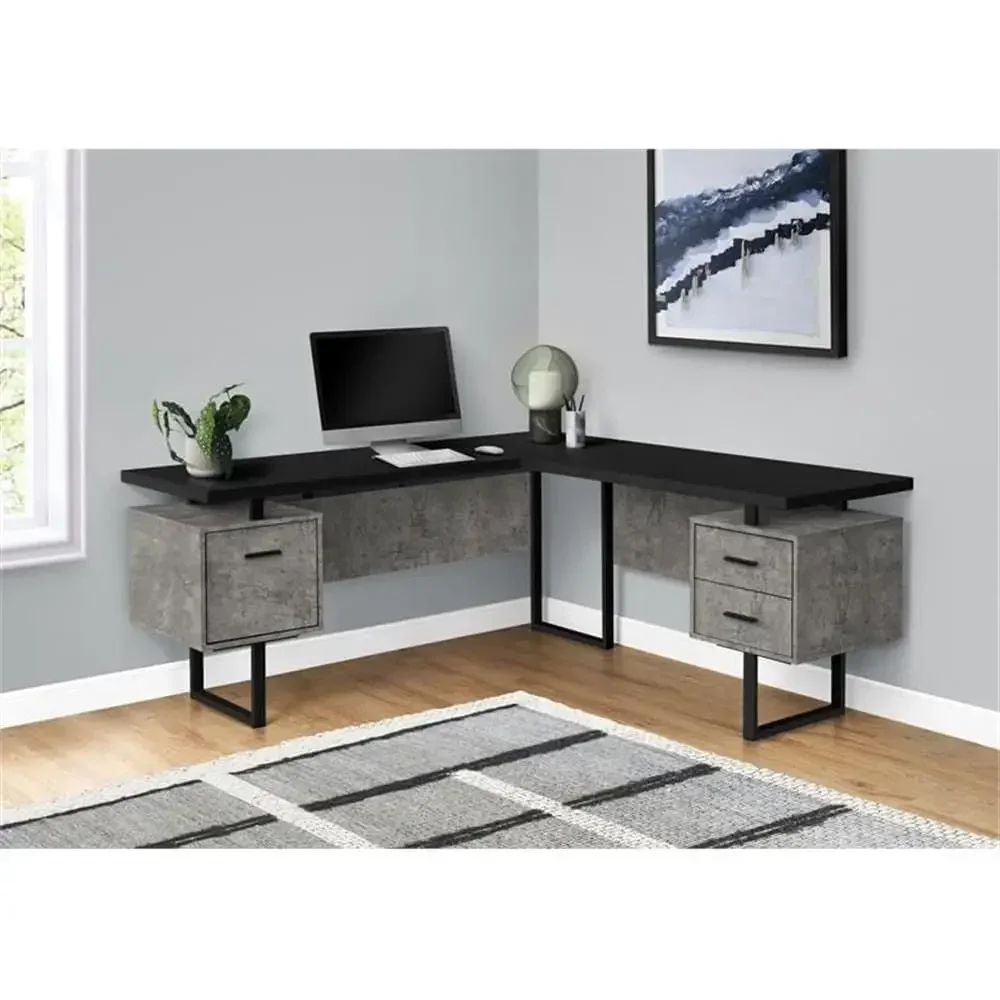 مكتب كمبيوتر على شكل حرف L بطو - مراجعة Desk Setup L Shaped وسعره