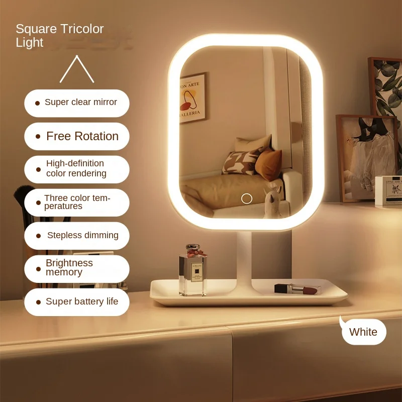مرآة تجميل LED حديثة للمكتب، م - مراجعة Desk Setup Lamp وسعره