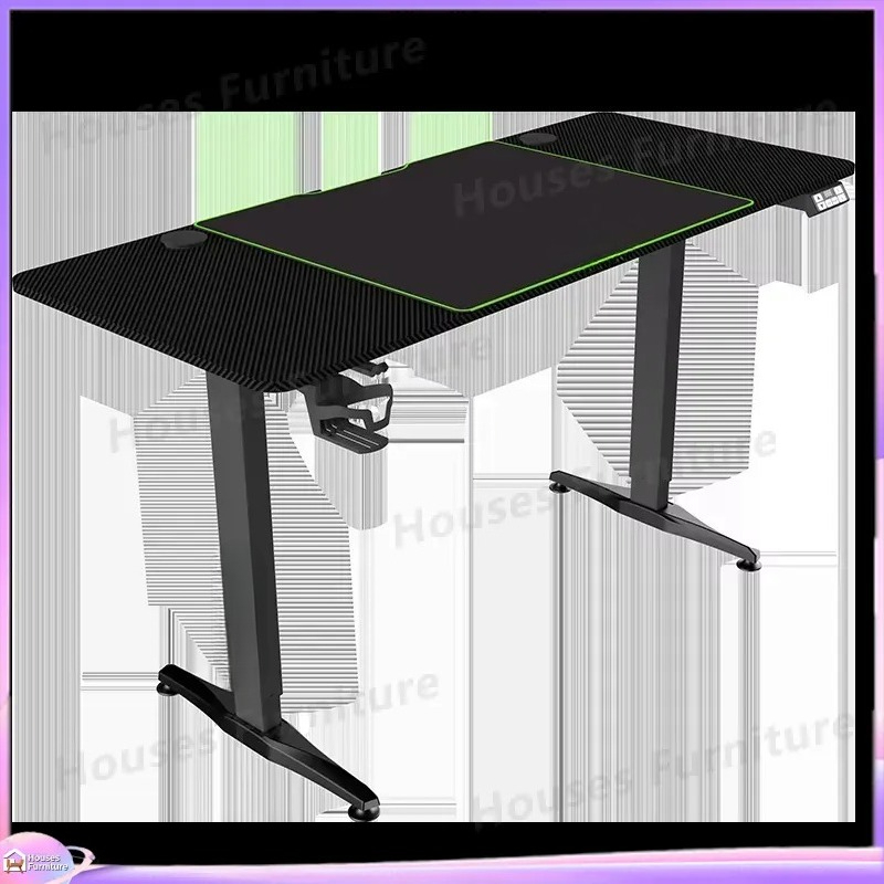 مكتب ألعاب كبير مع إضاءة LED R - مراجعة Desk Setup L Shaped وسعره